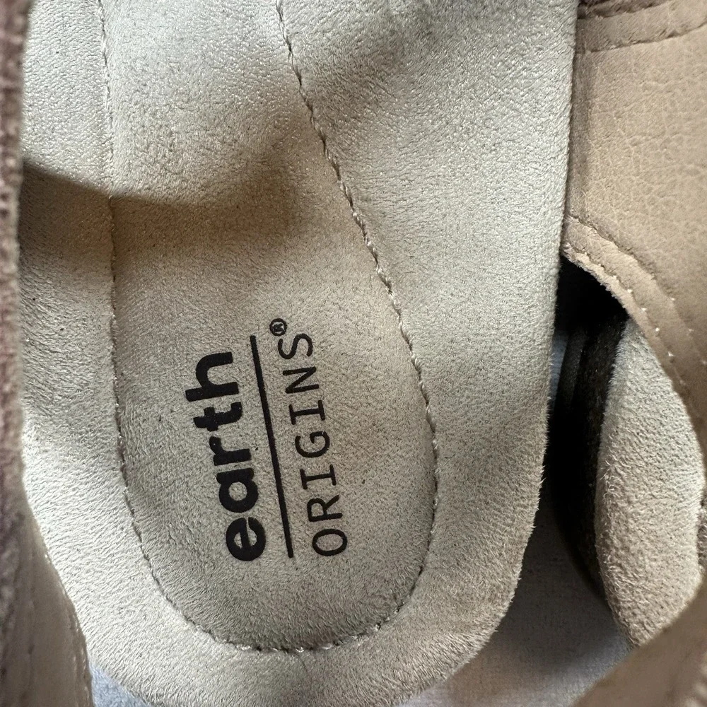 Earth Origins Savoy Sierra Women's Size 9 Pink Leather Slingback Heel Sandals‎